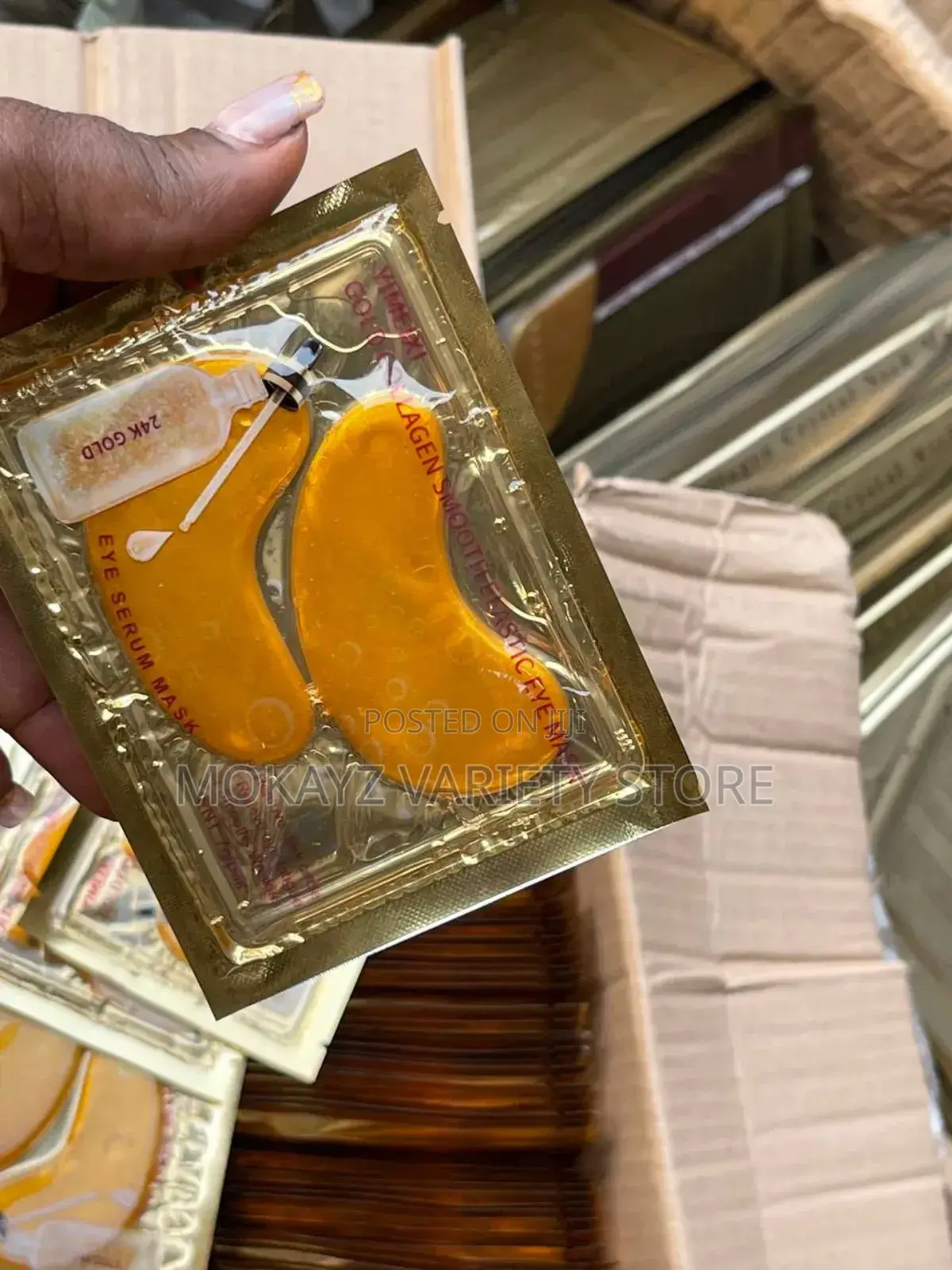 Gold Collagen Elastic Eye Mask (10 Pieces)