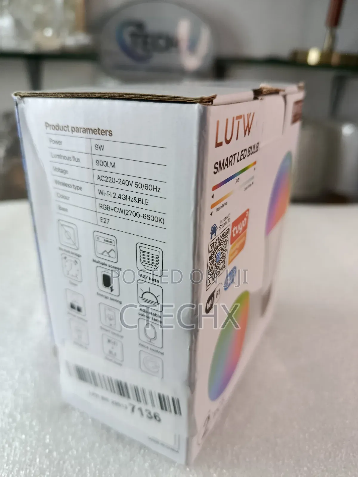 Smart Led Light Bulb, E27 Screw Colour Changing, Wifi 2pack