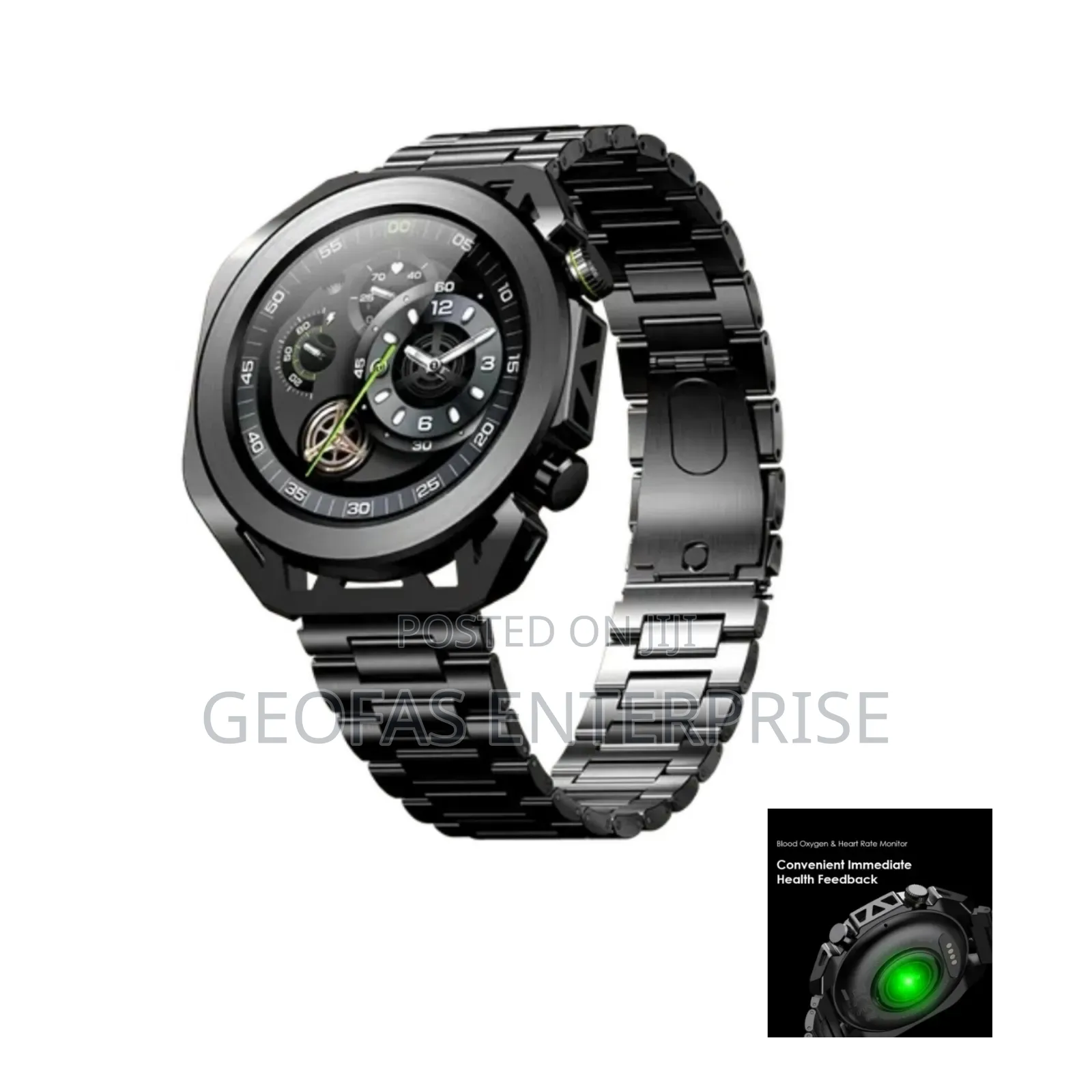 Oraimo Watch Pro X With 2 Replaceable Watch Cases Straps