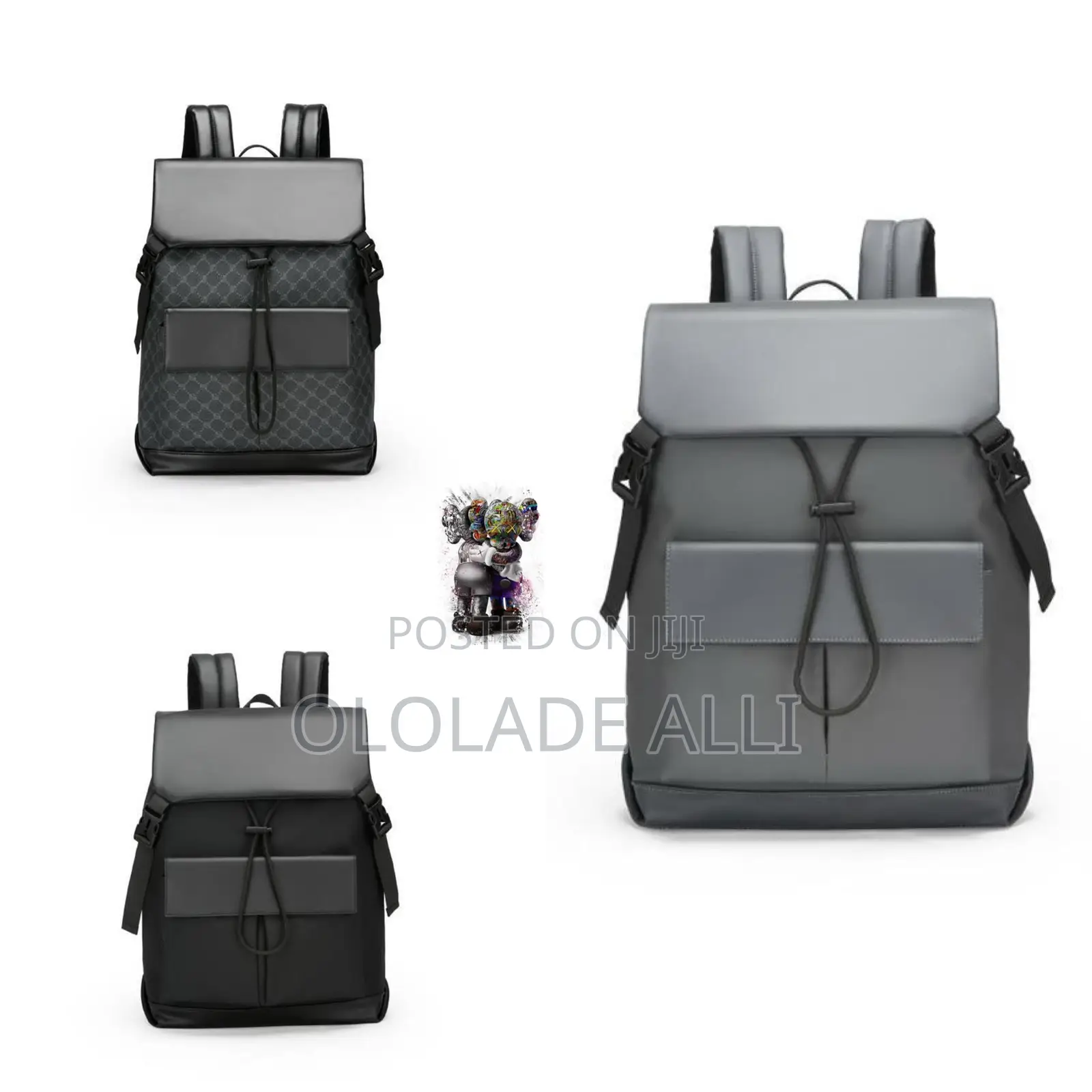 Quality Plain Leather Back Bag