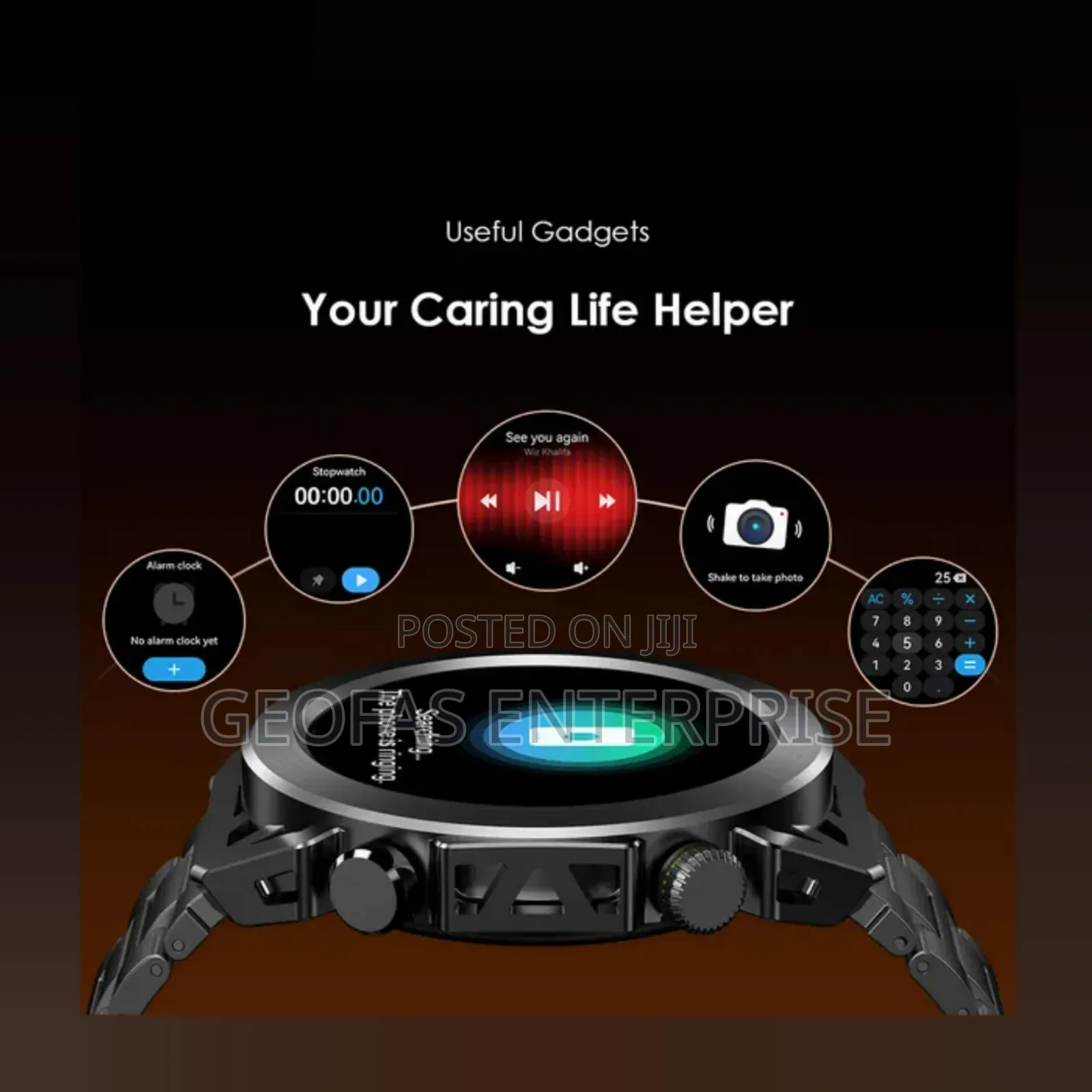Oraimo Watch Pro X With 2 Replaceable Watch Cases Straps
