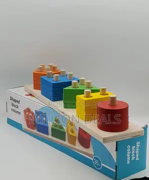 Geometric Shape 5 Column Educational and Learning Toys