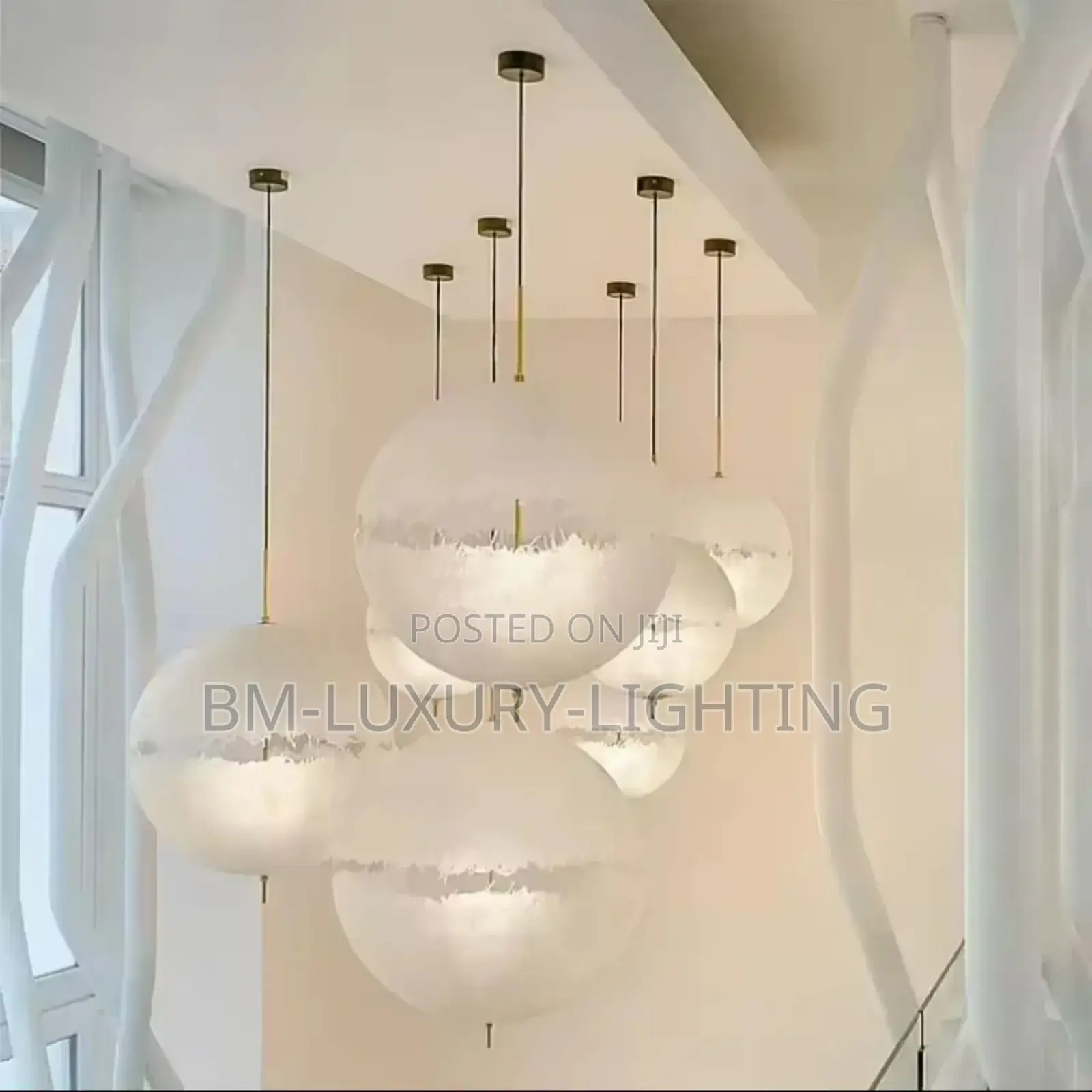 Italian Designer Half Moon Led Pendant Light