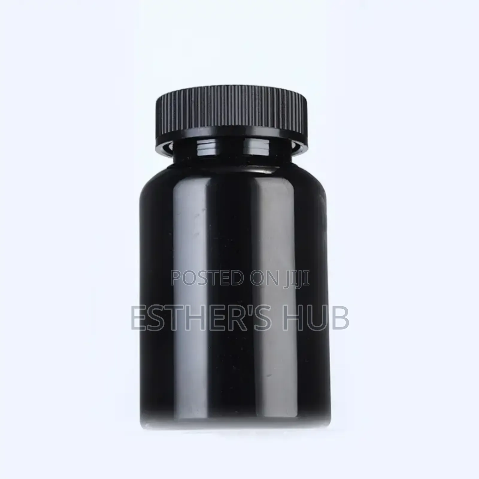 Black and Black Plastic Container 250ml