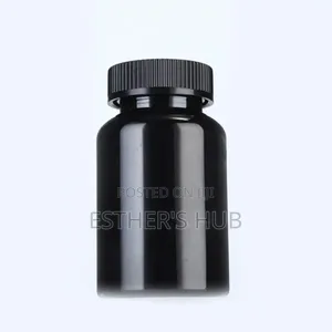 Black and Black Plastic Container 250ml