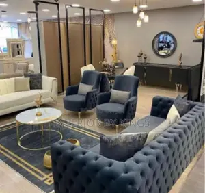 7seater Fabric Sofa + a Center Table Can Be Made in Colors