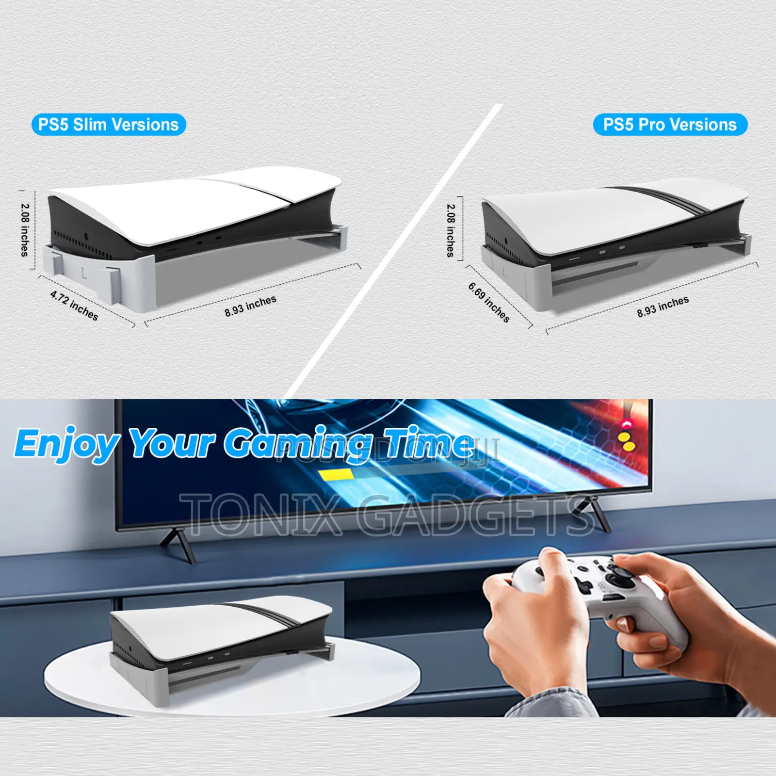 Premium Horizontal Stand for Ps5 Slim Console