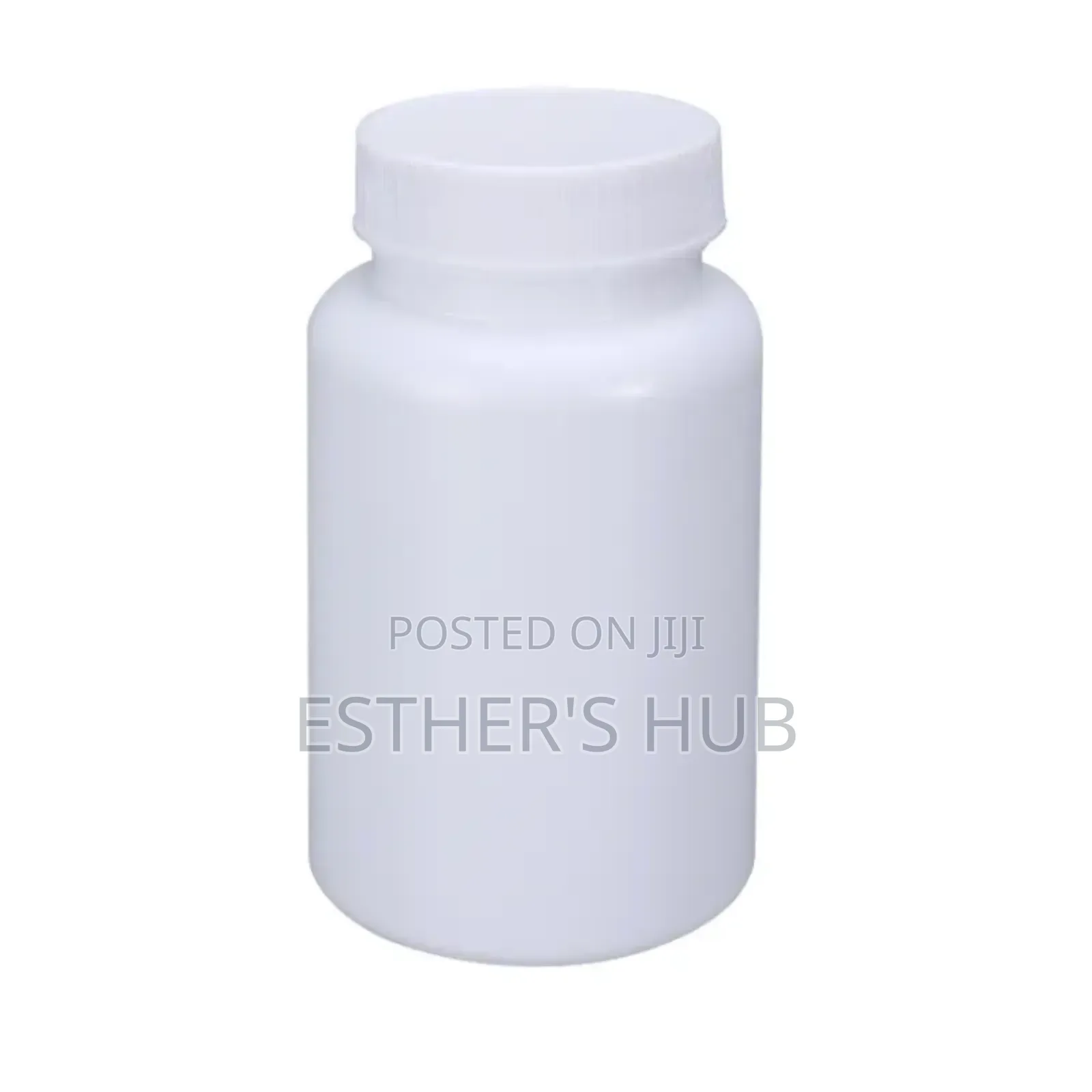 White and White Empty Plastic Container 250ml