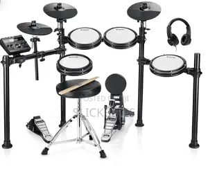 Donner Ded-200 Electric Drum Kit and Motorcycle Style Drum T