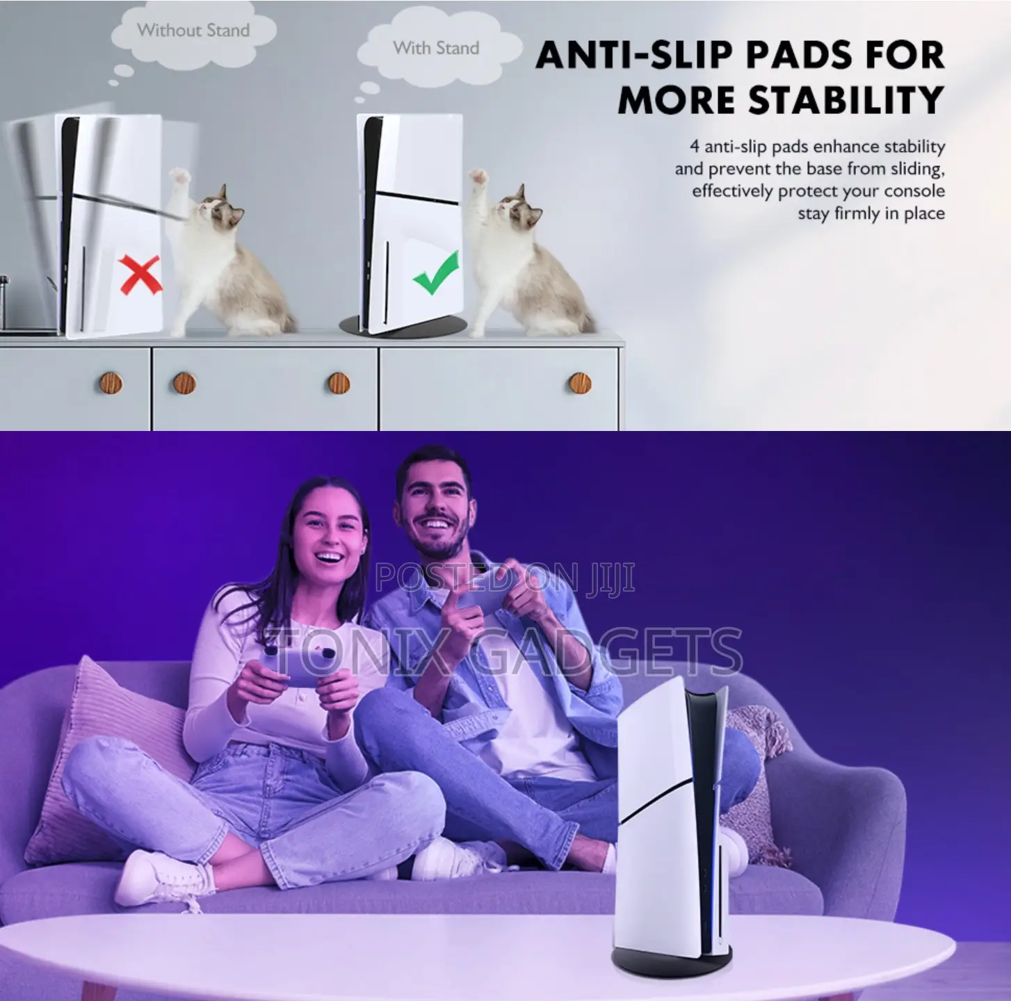 Vertical Stand for Ps5 Console (Slim and Pro)