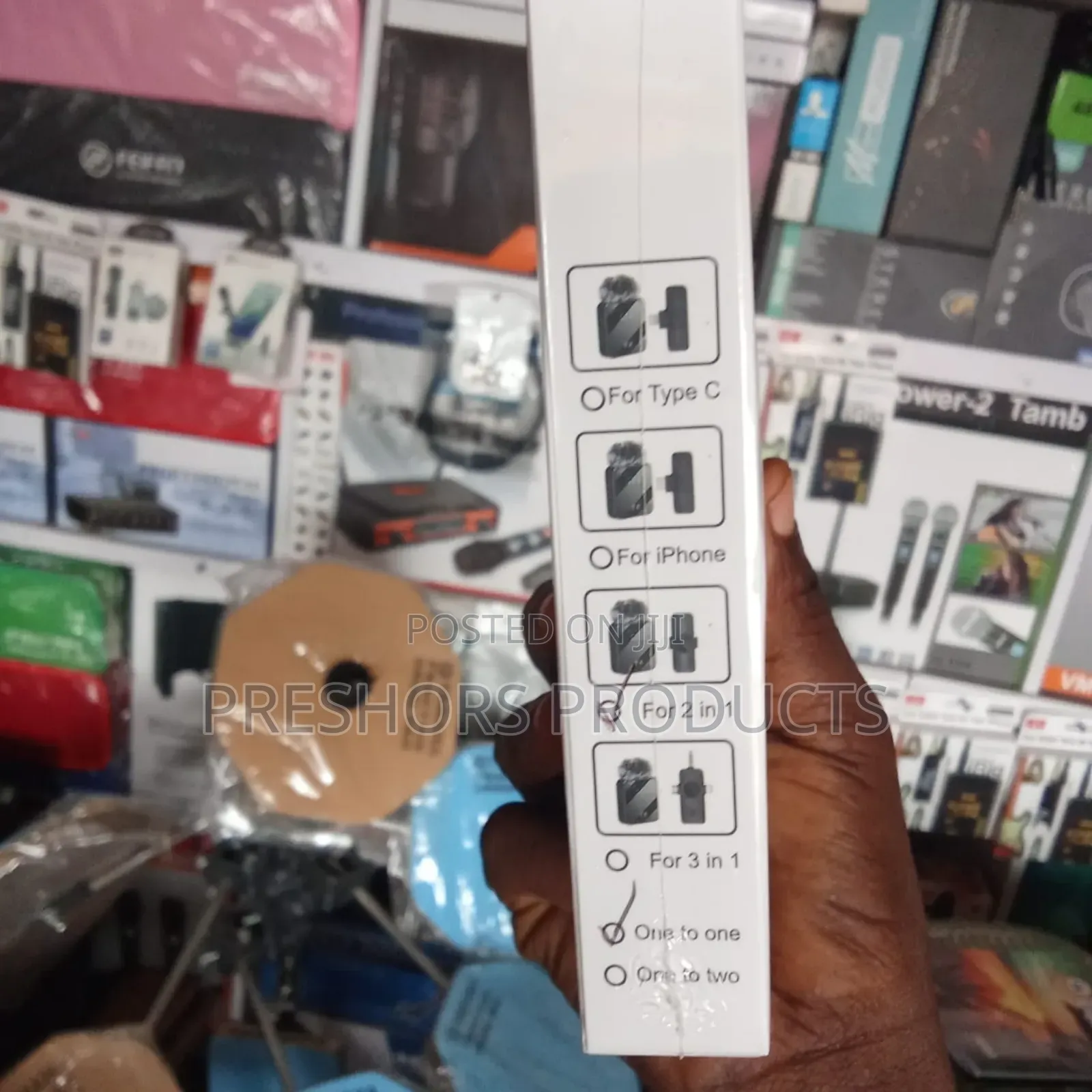 3in1 Type C , iPhone and Normal Android Wireless Crip Microphone