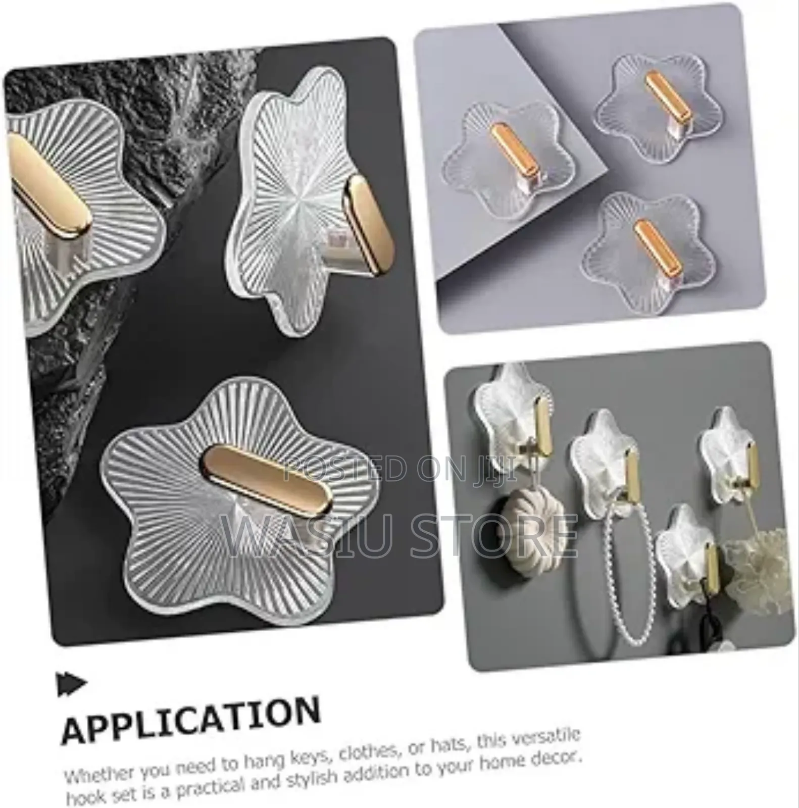 Alipis Star Shaped Self Adhesive Wall Hooks 12 Pack