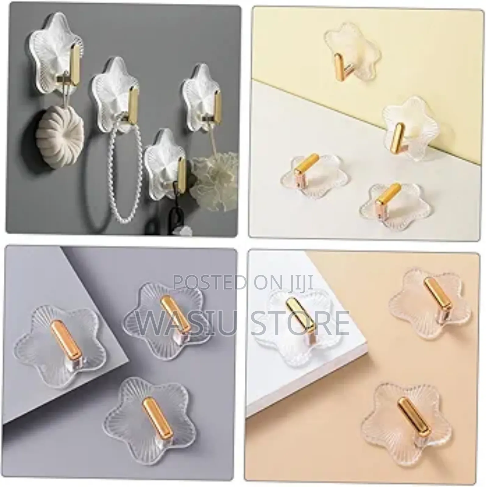 Alipis Star Shaped Self Adhesive Wall Hooks 12 Pack