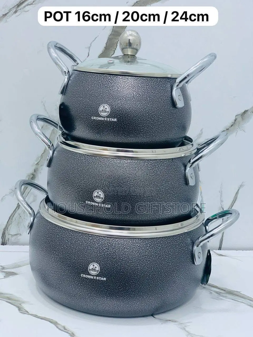 3pcs Masterchef Non Stick Pot Set