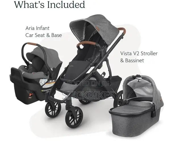 Uppababy Travel System, Includes Vista V2 Stroller Aria Li in