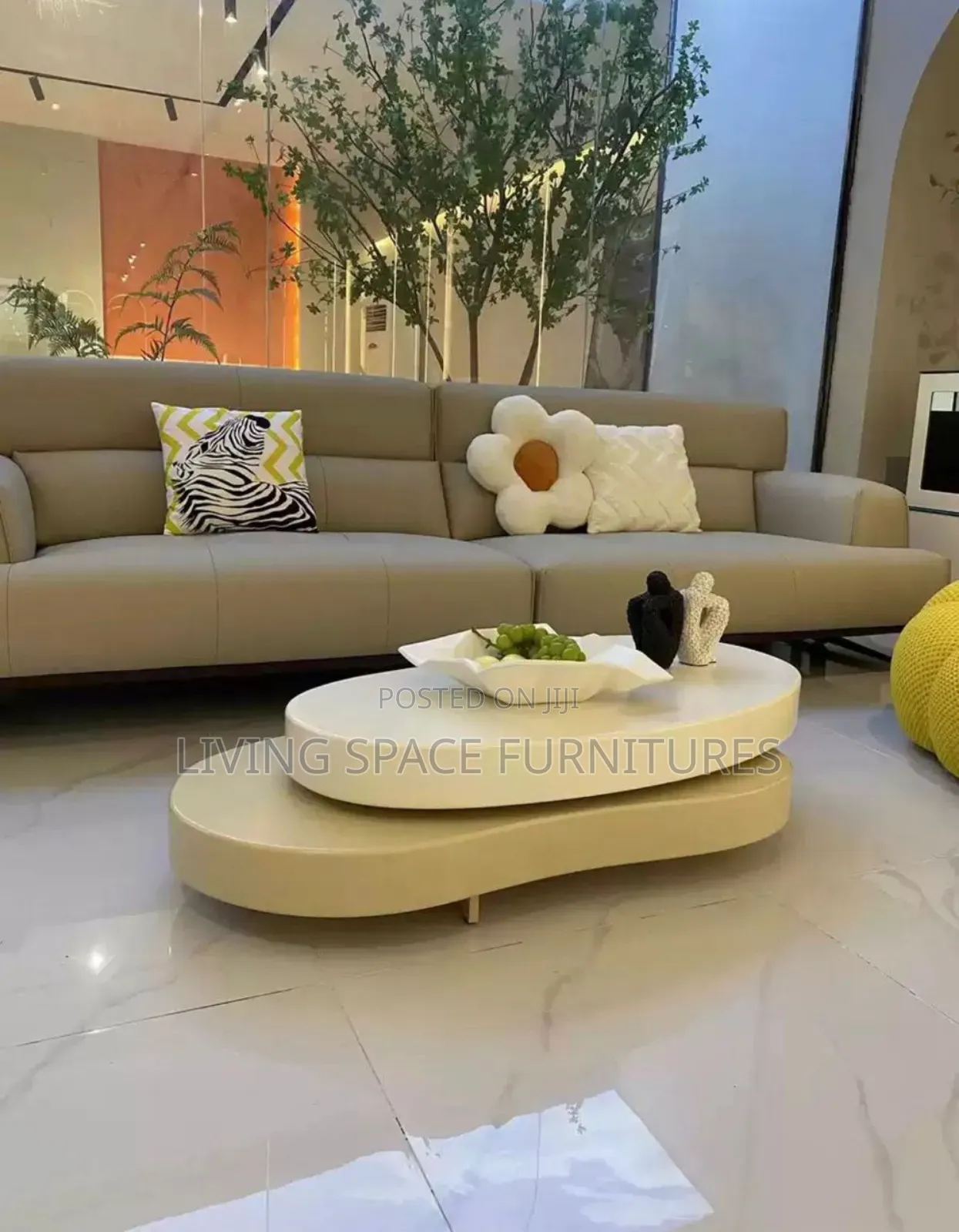 Rotating Wooden Coffee Table