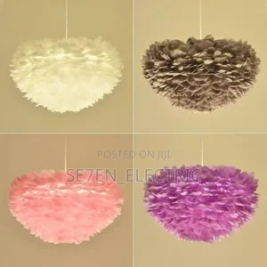 Ostrich Feathers Dropping Pendant Light