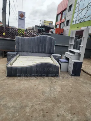 Brand New Grey 6by6 Bed Set.