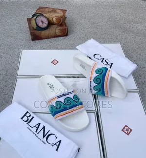 Premium Casablanca Monogram Towelling Slide