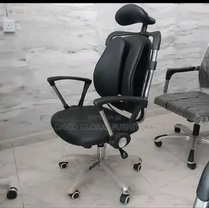 Leather Kidney Chair (Swivel)