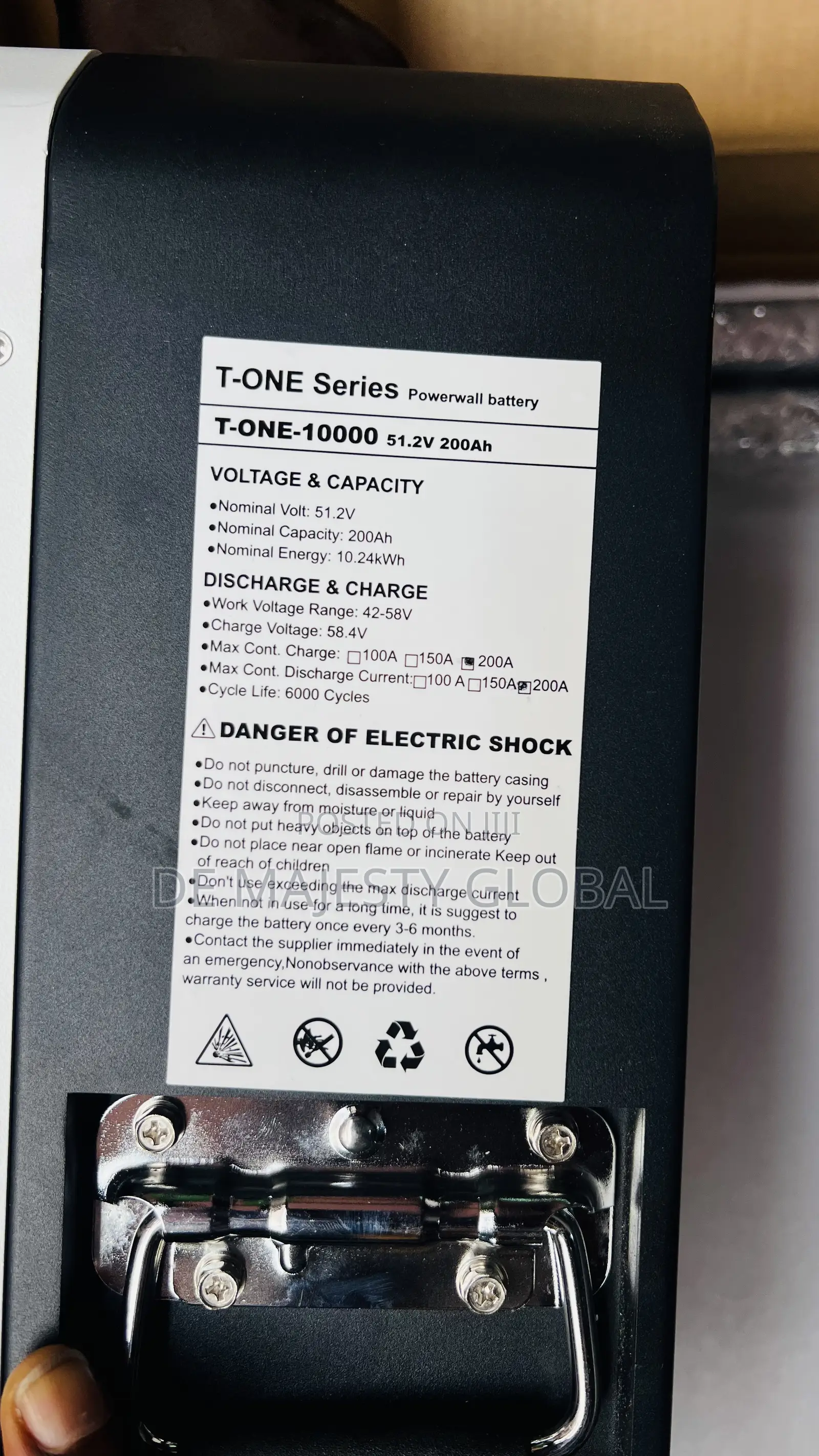 10kwh 51.2v Taico Lithium Battery