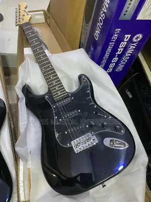Ibanez Black Squier Stratocaster Electric Guitar