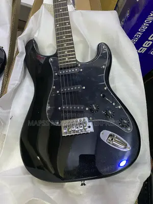 Ibanez Black Squier Stratocaster Electric Guitar