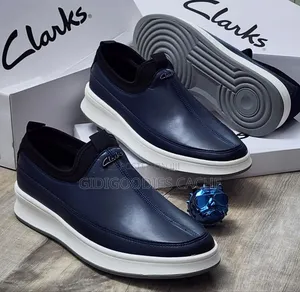 Clarks Flat Shoes Blue/Brown 40-46