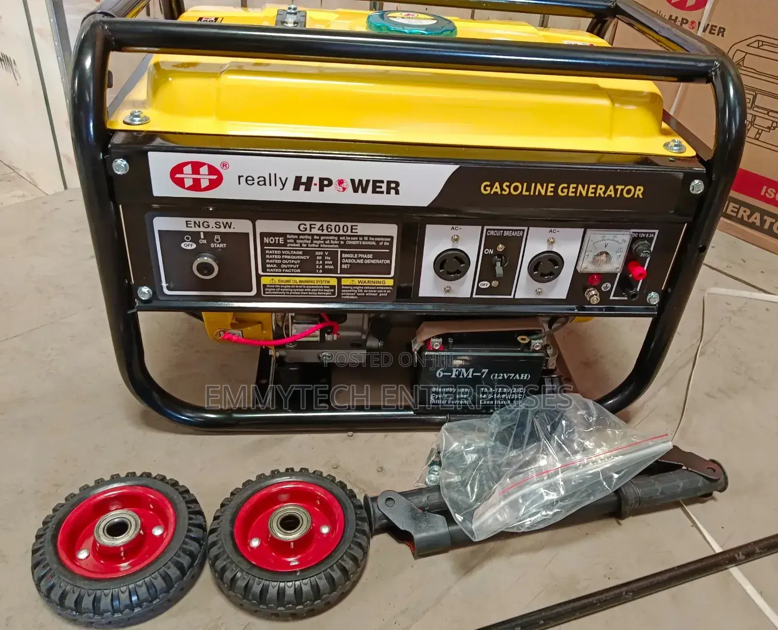 Really H.Power Petrol Generator 3.5kva 100%Copper Coil