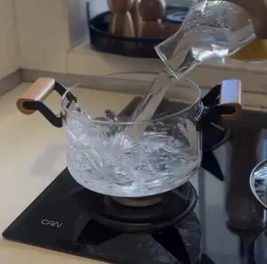 Transparent Glass Pot