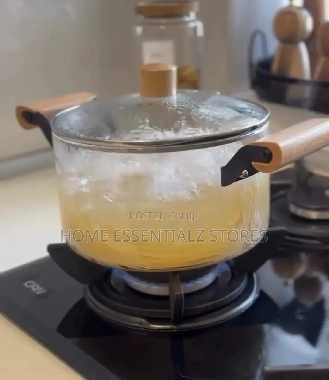 Transparent Glass Pot