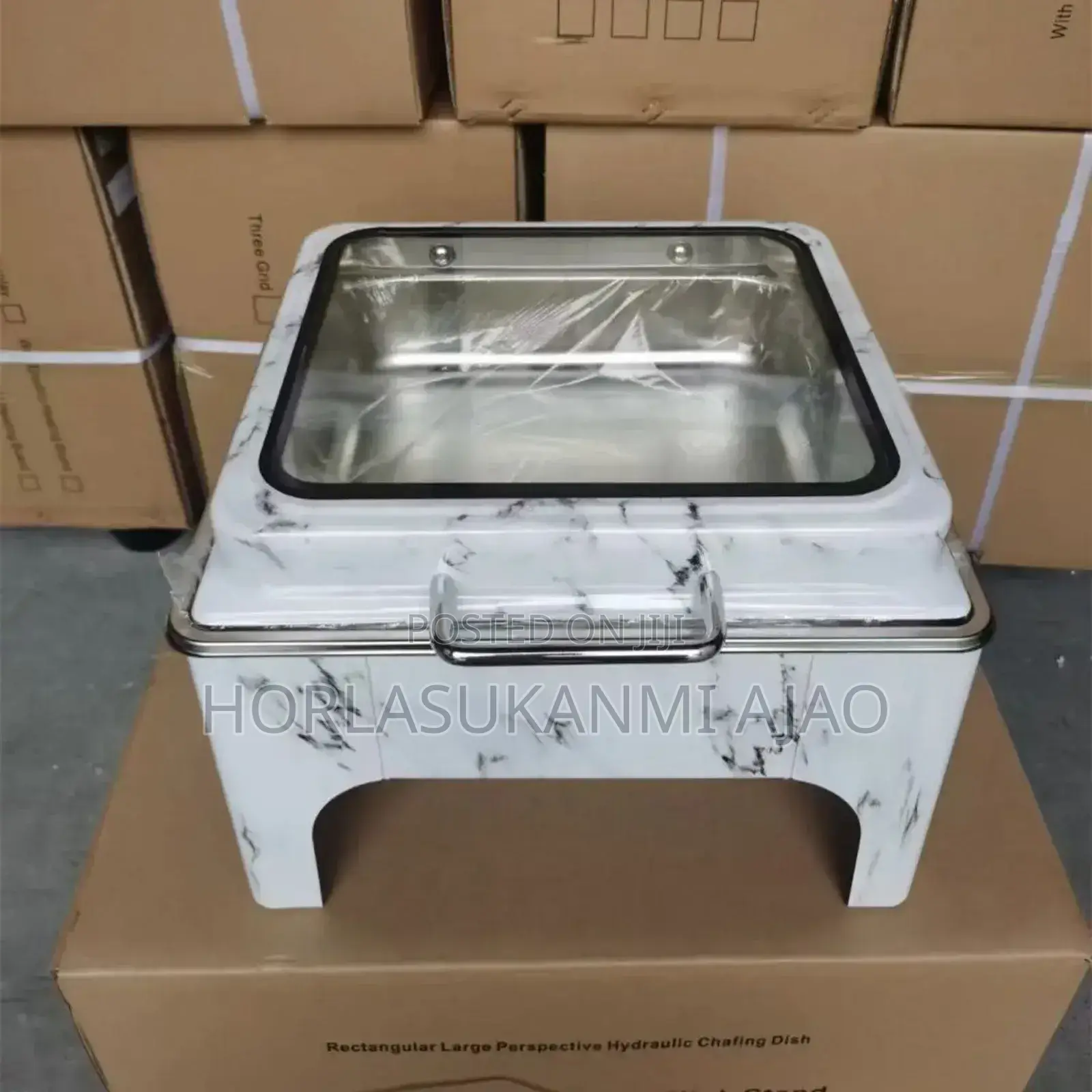 Luxury White Marble Quality Chaffing Dish 