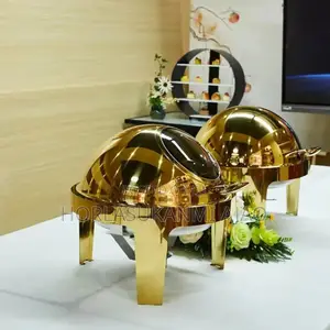 Quality Gold Roll Top Chaffing Dish 