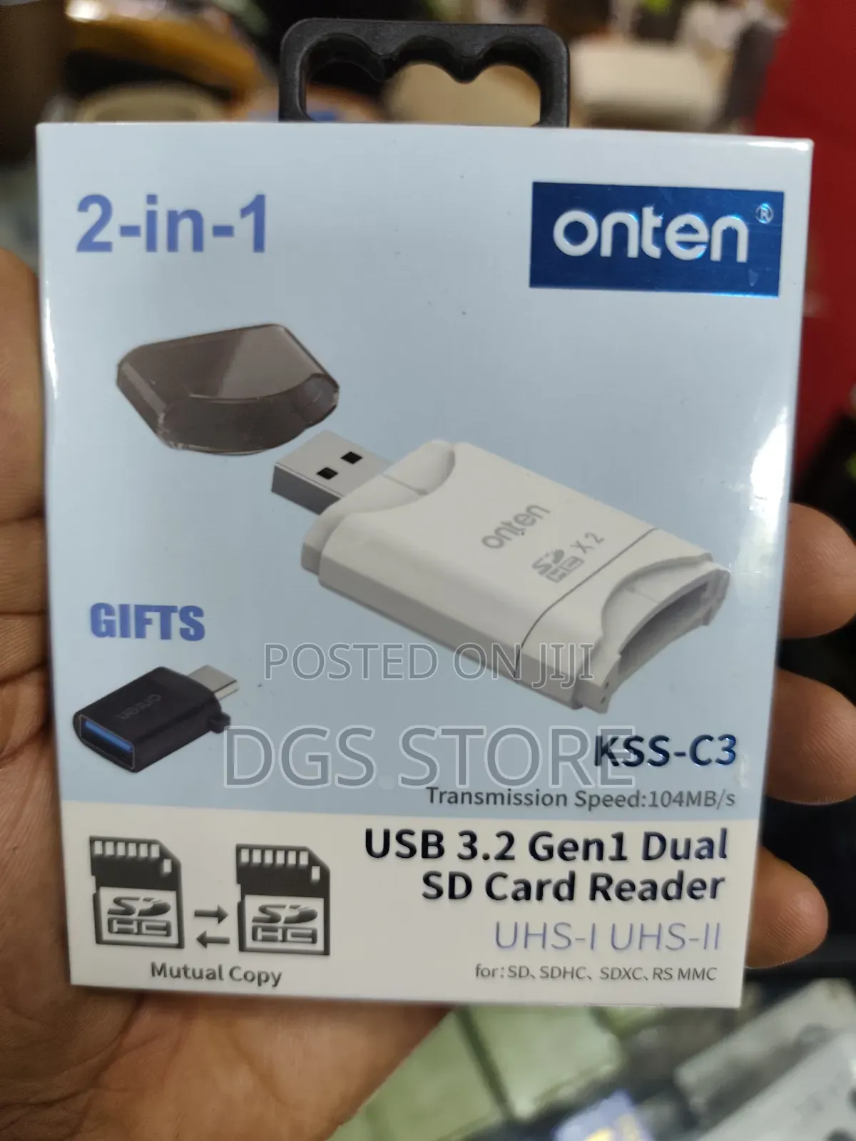 Onten KSS C3 2in1 Usb C 3.2 Dual Sd Card Reader 2024