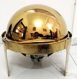 Quality Gold Roll Top Chaffing Dish.