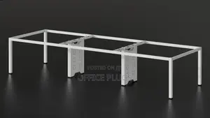 6 Man Workstation Metal Leg