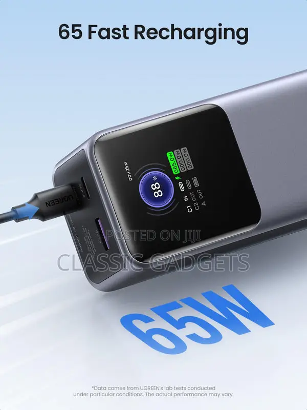 Ugreen Nexode Power Bank 20000mah 130w With Digital Display