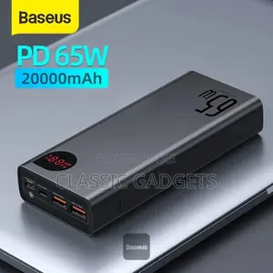 Baseus Adaman Metal Digital Display Power Bank 20000mah 65w