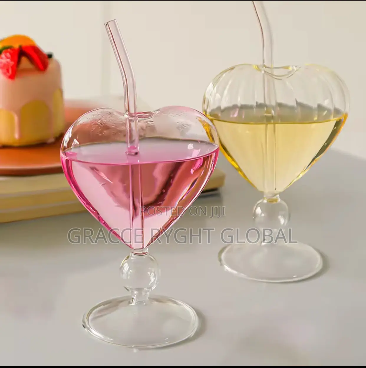 Heart Shaped Bar Cocktail Goblet