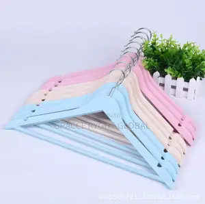 10pcs High Grade Imitation Wood Plastic Hanger