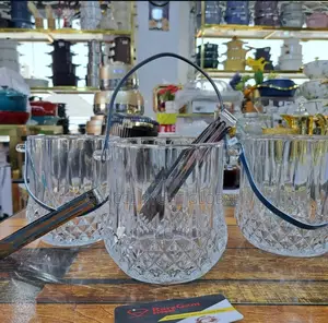 1l Acrylic Crystal Body Ice Bucket With Picker