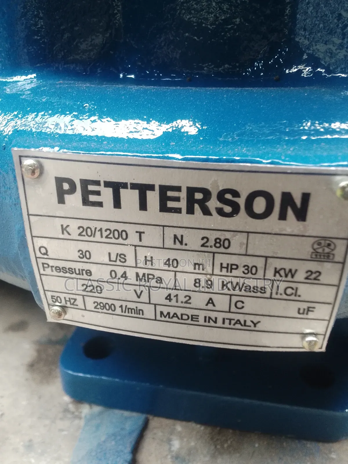 30 Hp Inline Pump High Pressure