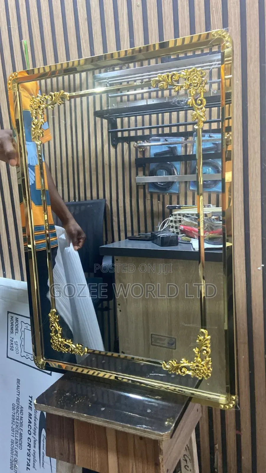 Royal Gold Mirror Without Light