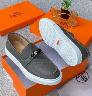 Luxury Hermes Paris Italian Men Loafers