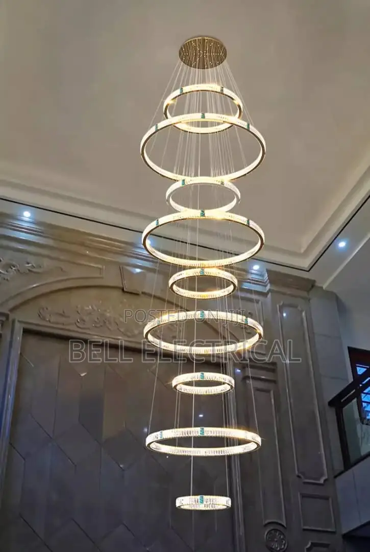 Duplex Villa Hollow Crystal Chandelier