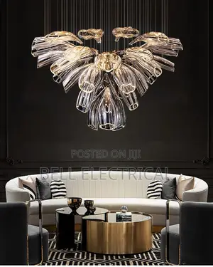 Modern Luxury Glass Petal Chandelier