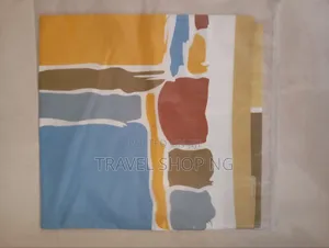 Abstract Pattern Silk-Feel Scarf