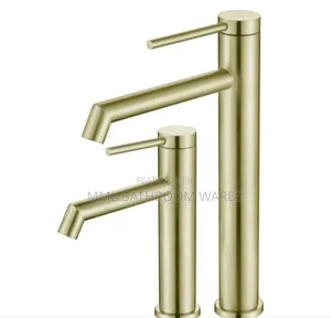High Quality Minimalist Gold Bathroom Basin Mixer Faucets