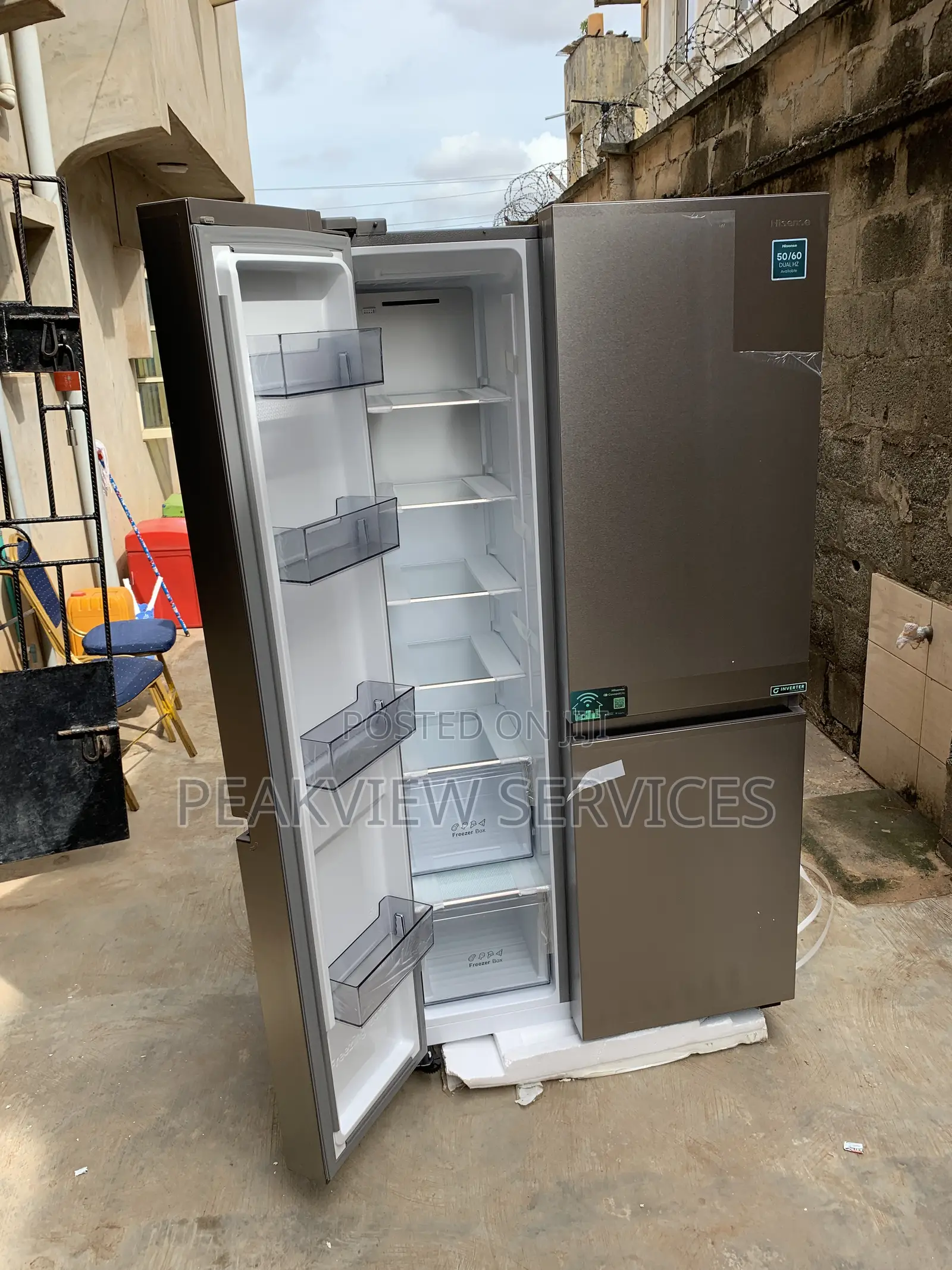 Hisense Side by Side (Ref 87ws) 634l Refrigerator +Shelves