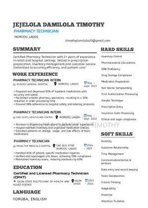 Healthcare Nursing CV